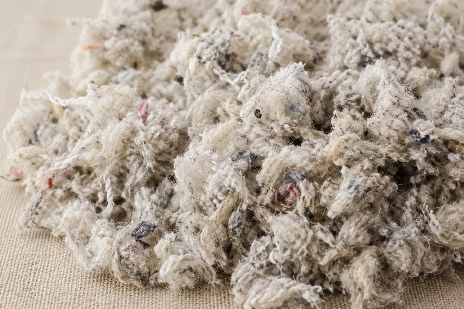 Macro photograph of the fabric, showing the yarn and weave structure at close range.